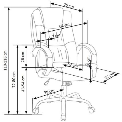 Kancelářská židle SELO šedá
