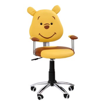 Kancelářská židle TEDDY hnědá/žlutá