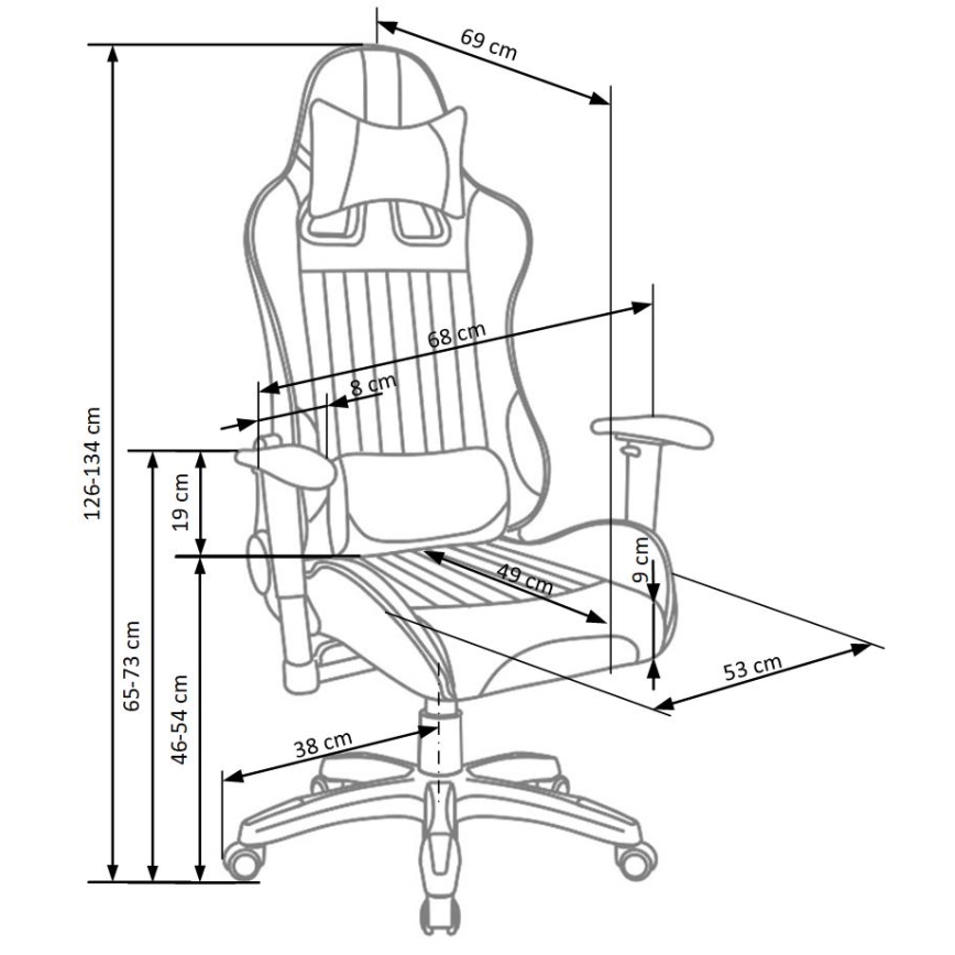 Kancelářská židle ZENU červená