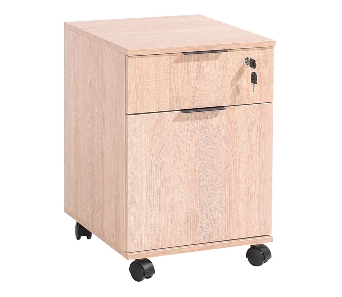 Adore Furniture Kancelářský kontejner 61x41 cm hnědá AD0087