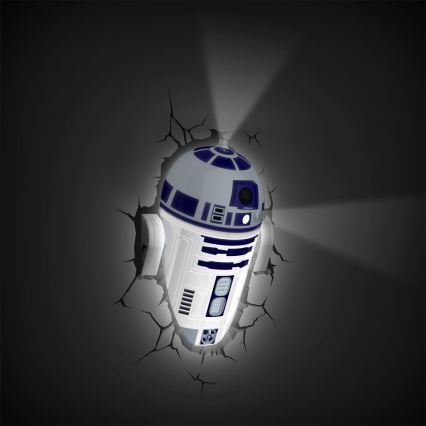 Kanlux 15217 - Dětské nástěnné 3D svítidlo SW R2-D2 LED/3xAA