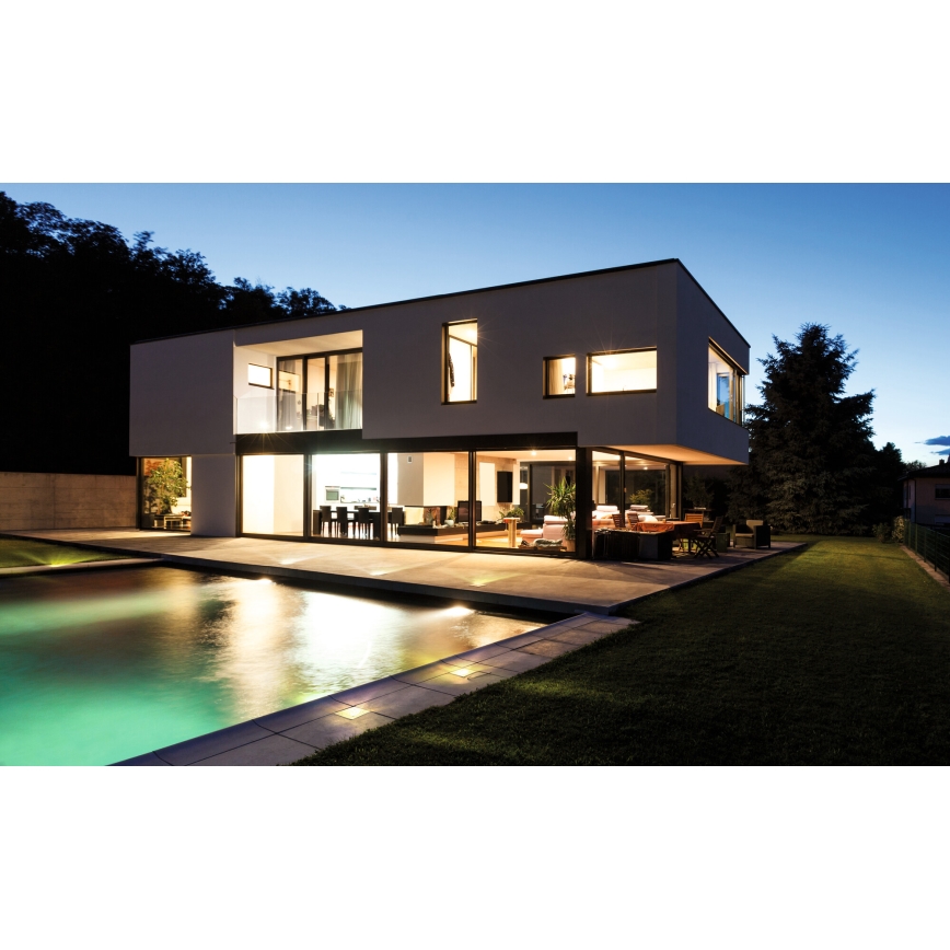 LED Venkovní nájezdové svítidlo GORDO LED/1W/230V 9,5x9,5 cm IP67 nerez