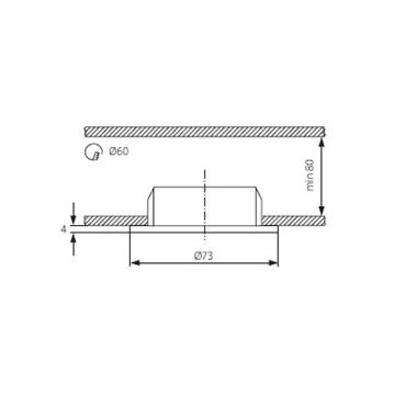 LED podhledové svítidlo 1xLED/0,8W/12V