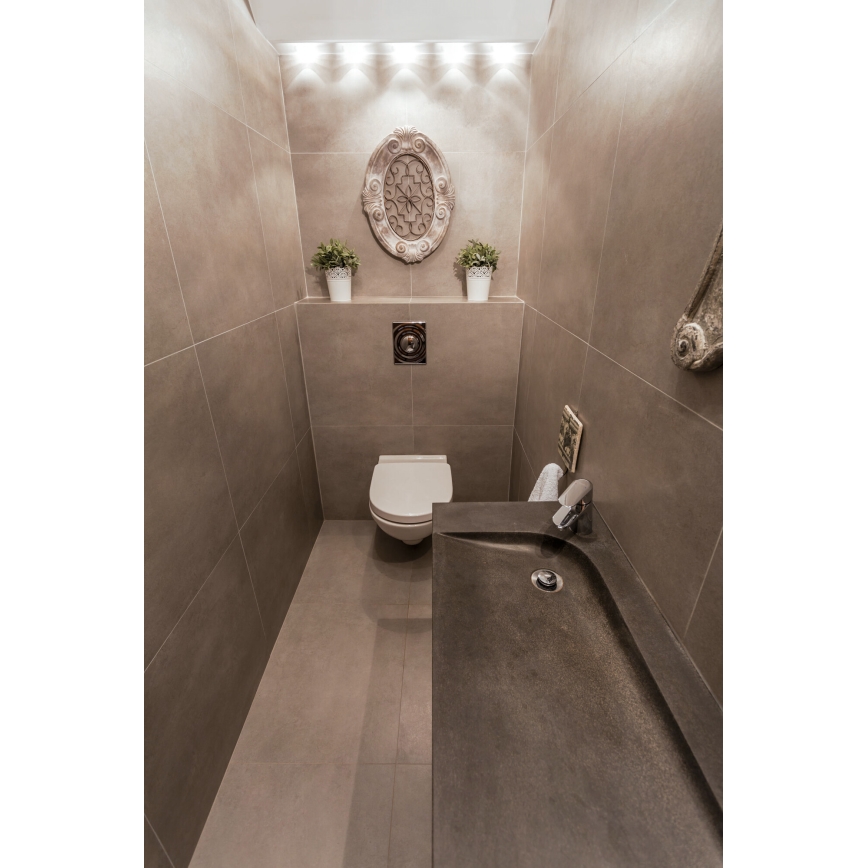 LED Venkovní podhledové svítidlo IMBER LED/1W/12V 6500K pr. 3 cm 30 lm IP65 černá