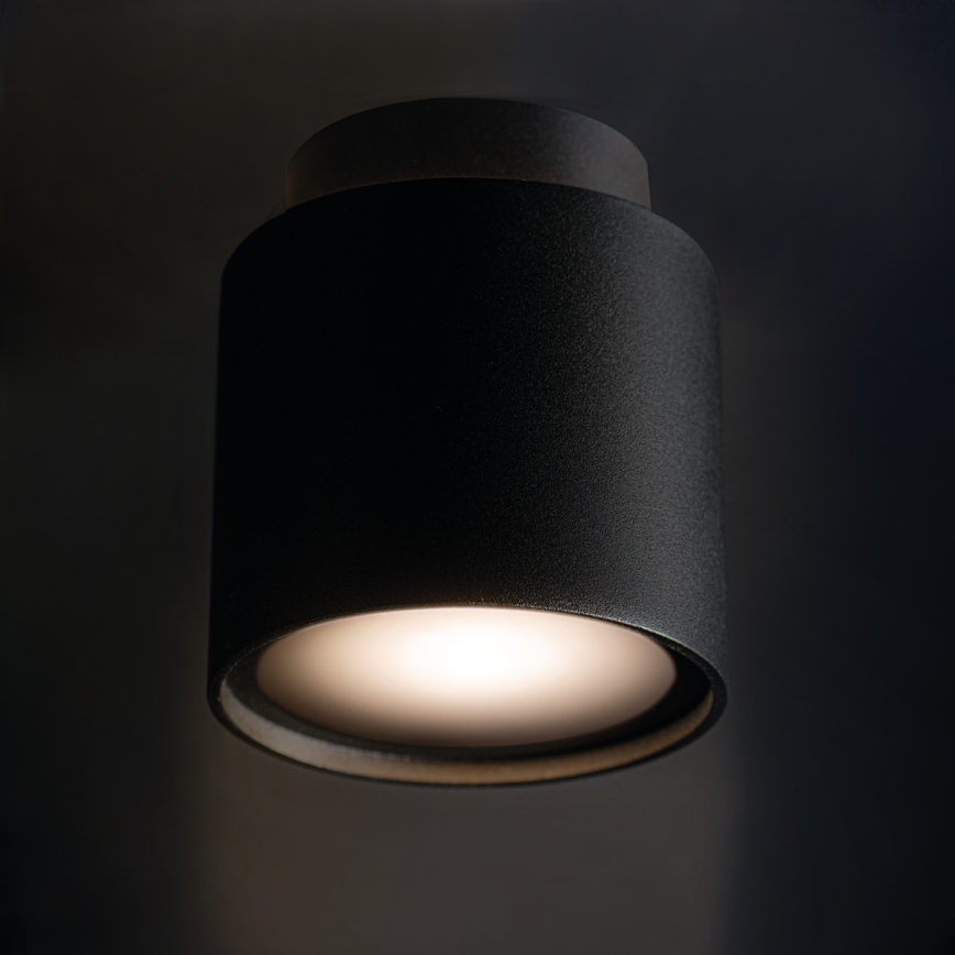 LED Stropní bodové svítidlo SONOR 1xGU10/10W/230V + LED/4W černá