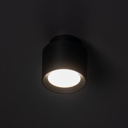 LED Bodové svítidlo SONOR LED/6W/230V 3000/4000/5700K + LED/1,5W 2200K pr. 9 cm černá
