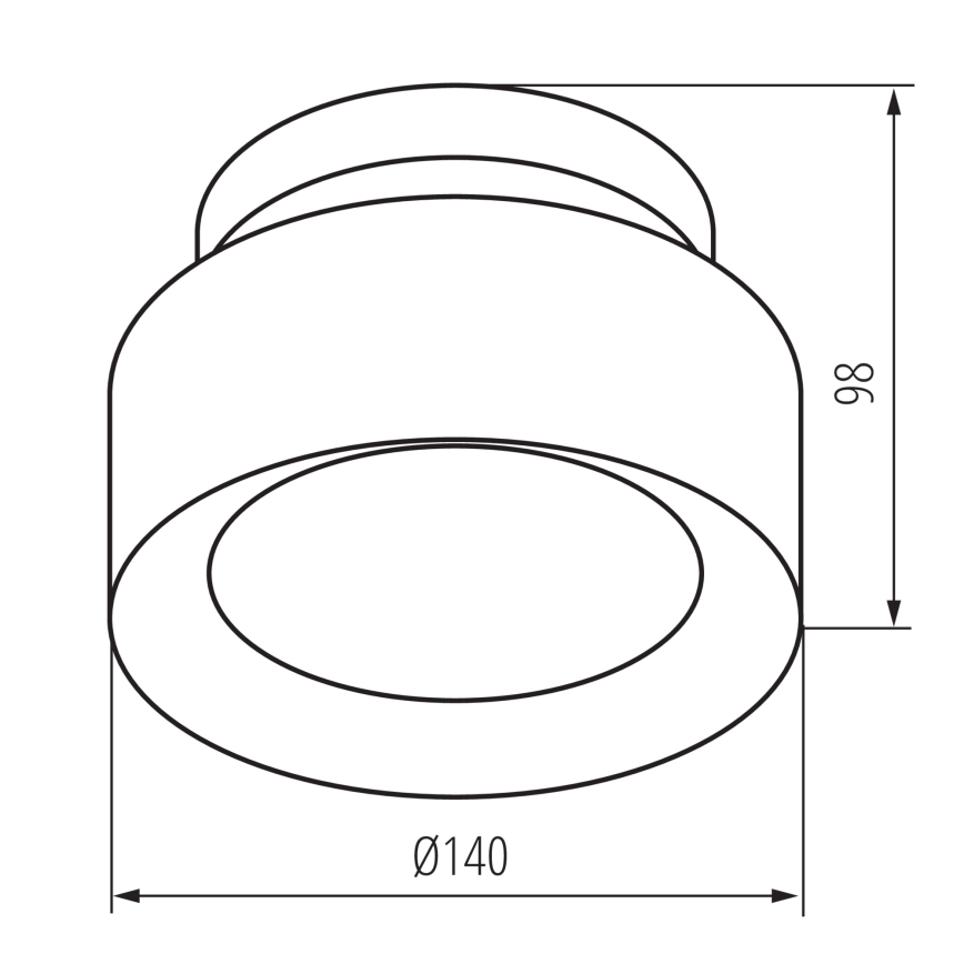 LED Bodové svítidlo SONOR LED/12W/230V 3000/4000/5700K + LED/1,5W 2200K pr. 14 cm bílá