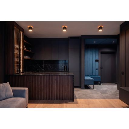 LED Bodové svítidlo SONOR LED/12W/230V 3000/4000/5700K + LED/1,5W 2200K pr. 14 cm černá