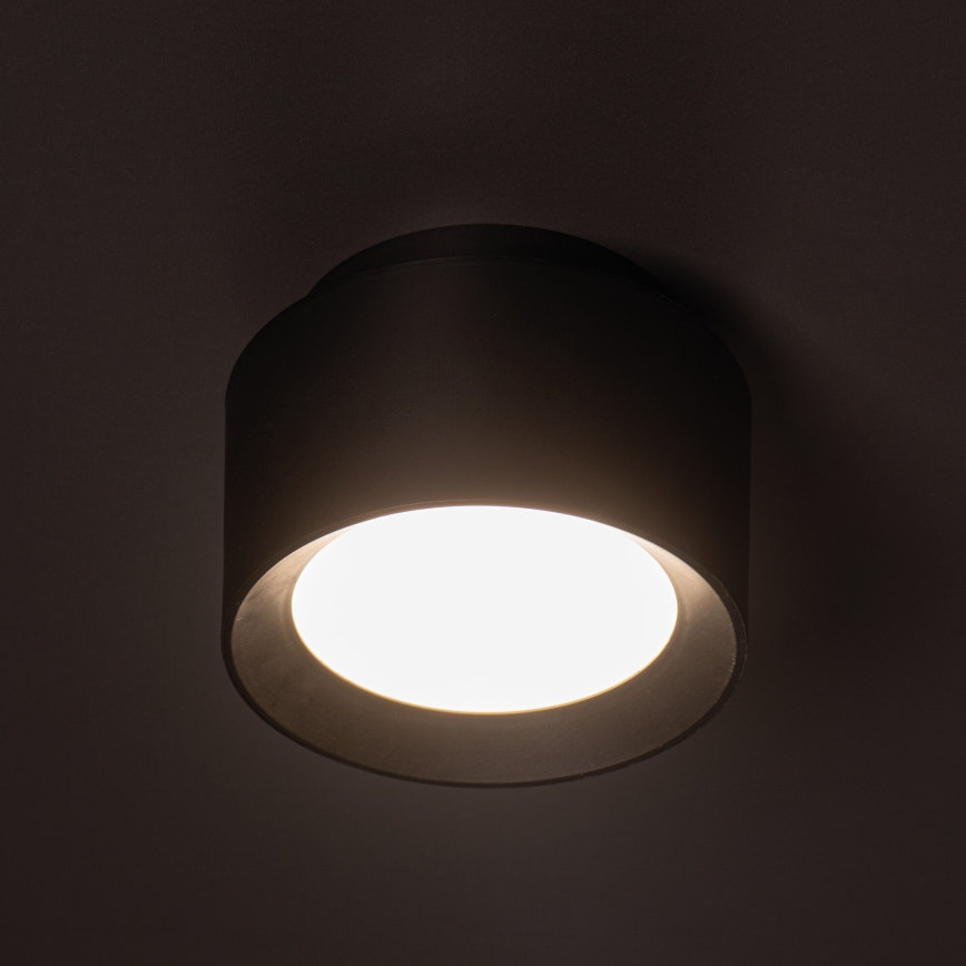 LED Bodové svítidlo SONOR LED/12W/230V 3000/4000/5700K + LED/1,5W 2200K pr. 14 cm černá