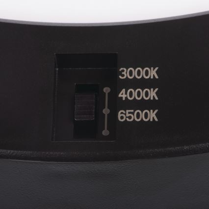 LED Stropní/podhledové svítidlo se senzorem pohybu 2v1 ERGA LED/17W/230V 3000/4000/6500K černá