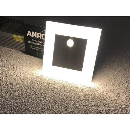 LED Schodišťové svítidlo APUS se senzorem LED/0,8W/12V 3000K