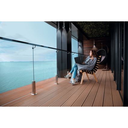 LED Venkovní nástěnné svítidlo se senzorem pohybu a soumraku REKA LED/7W/230V IP54 antracit kulatý