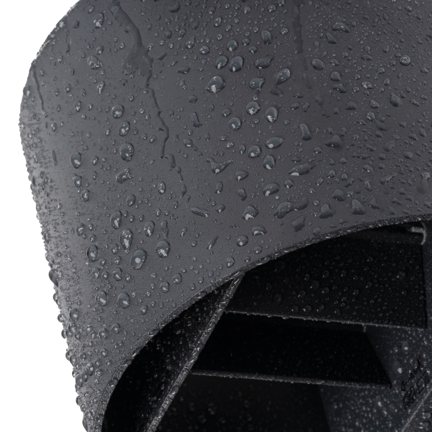 LED Venkovní nástěnné svítidlo se senzorem pohybu a soumraku REKA LED/7W/230V IP54 antracit kulatý