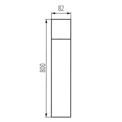 Kanlux 29013 - Venkovní lampa VADRA 1xE27/20W/230V IP44