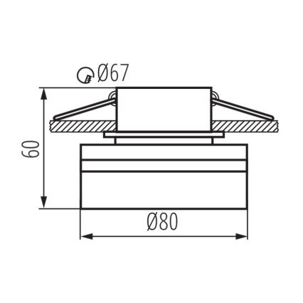 Podhledové bodové svítidlo GOVIK GU10/10W bílá
