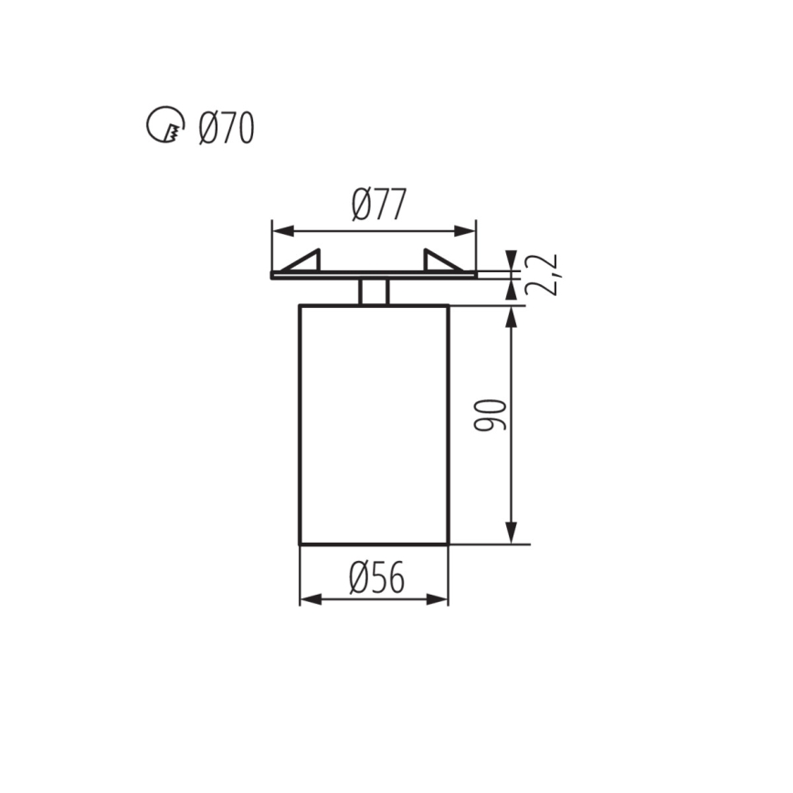 Podhledové bodové svítidlo CHIRO 1xGU10/35W/230V bílá