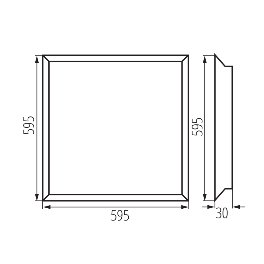 LED Podhledový panel BAREV ECO LED/36W/230V 4000K 60x60 cm