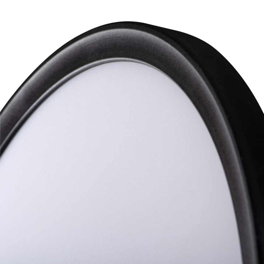 LED Stropní svítidlo AZPO LED/18,5W/230V 3000/4000/6000K pr. 29 cm IP54 černá