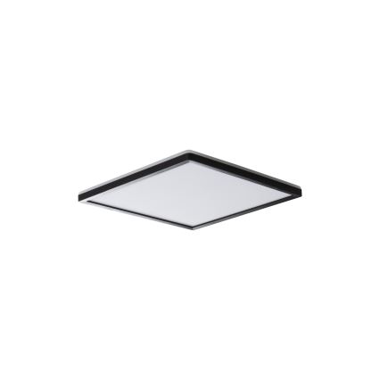 LED Stropní svítidlo AZPO LED/12,3W/230V 3000/4000/6000K 22,5x22,5 cm IP54 černá