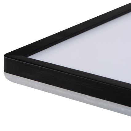 LED Stropní svítidlo AZPO LED/12,3W/230V 3000/4000/6000K 22,5x22,5 cm IP54 černá