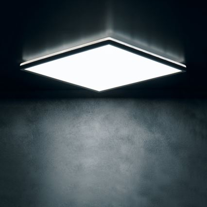 LED Stropní svítidlo AZPO LED/22W/230V 3000/4000/6000K 42x42 cm IP54 černá