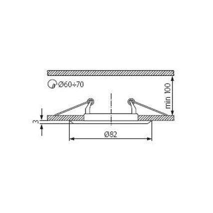 Kanlux 324 - Podhledové svítidlo ARGUS 1xGX5,3/50W/12V