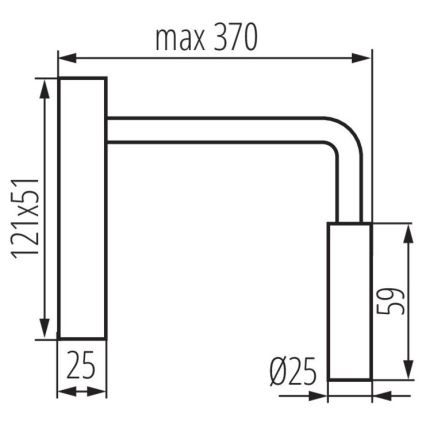 LED Flexibilní lampička TONIL LED/2,7W/230V černá