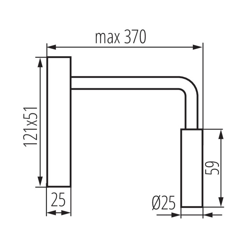 LED Flexibilní lampička TONIL LED/2,7W/230V černá