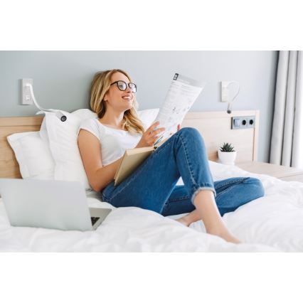 LED Flexibilní lampička TONIL LED/2,7W/230V bílá