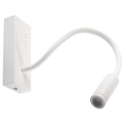 LED Flexibilní lampička TONIL LED/2,7W/230V bílá