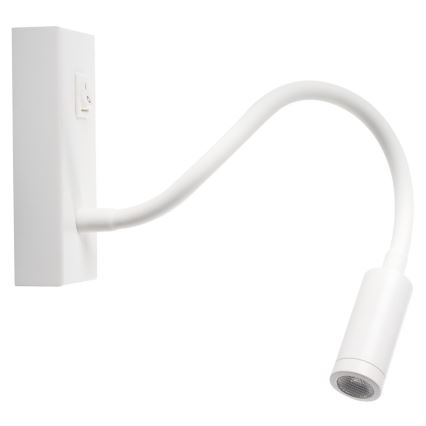 LED Flexibilní lampička TONIL LED/2,7W/230V bílá