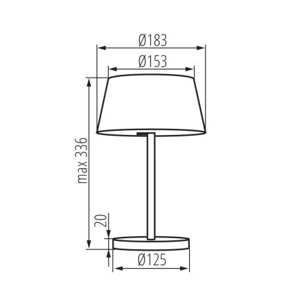LED Stolní lampa DAIBO LED/7W/230V černá