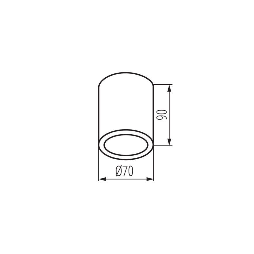 Kanlux 33361 - Venkovní bodové svítidlo AQILO 1xGU10/7W/230V IP65 černá