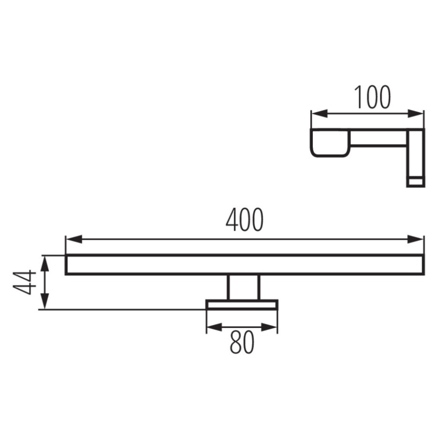 LED Koupelnové osvětlení zrcadla ASTIM LED/8W/230V IP44 bílá