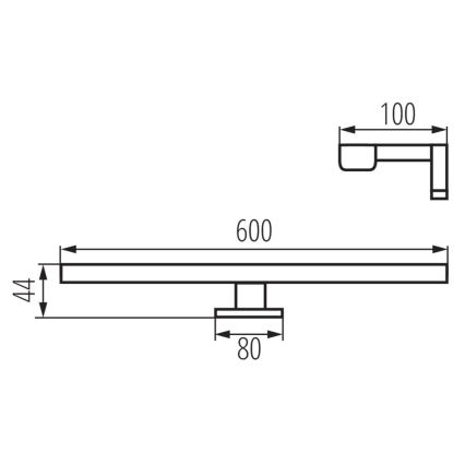 LED Koupelnové osvětlení zrcadla ASTIM LED/12W/230V IP44 bílá