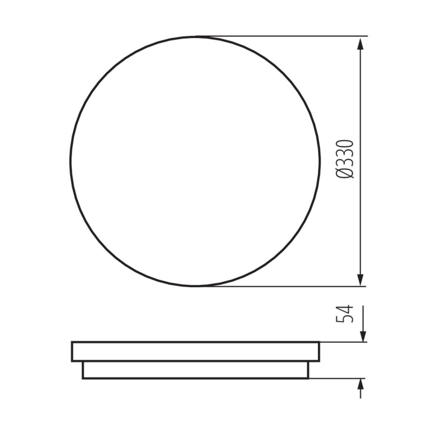 LED Koupelnové svítidlo se senzorem STIVI LED/36W/230V IP65