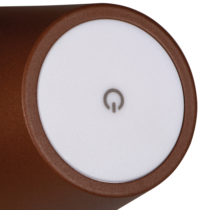 LED Stmívatelná nabíjecí stolní lampa INITA LED/1,2W/1800 mAh IP54 hnědá