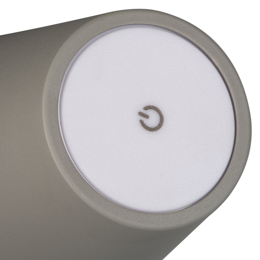 LED Stmívatelná nabíjecí stolní lampa INITA LED/1,2W/1800 mAh IP54 šedá