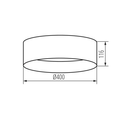 LED Stropní svítidlo RIFA LED/17,5W/230V 4000K bílá