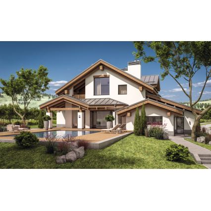 Venkovní nástěnné svítidlo PEVO 1xGX53/11W/230V IP44 antracit