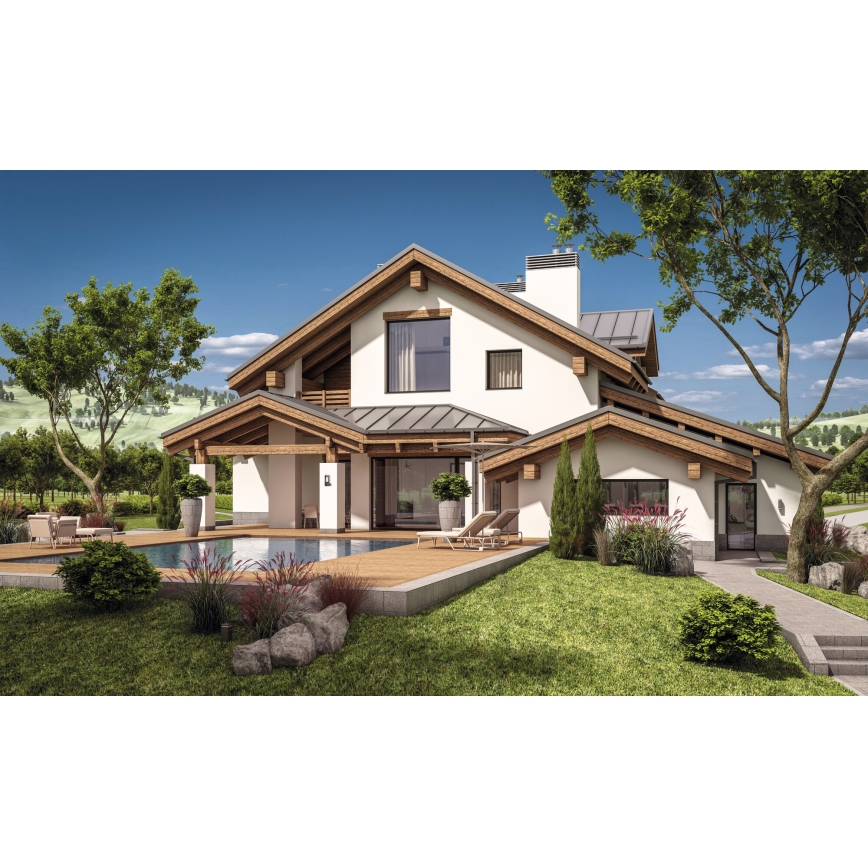 Venkovní nástěnné svítidlo PEVO 1xGX53/11W/230V IP44 antracit