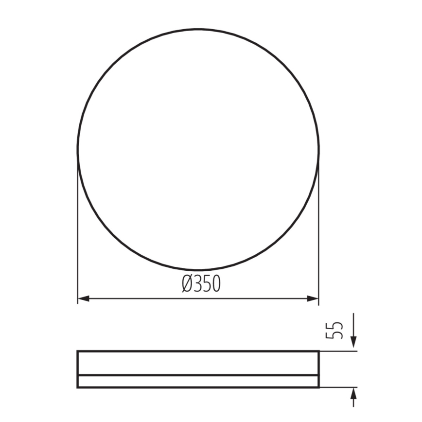 LED Technické stropní svítidlo IPER LED/35W/230V IK10 IP65 kulatý bílá