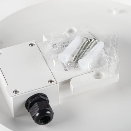 LED Technické stropní svítidlo se senzorem pohybu IPER LED/26W/230V IK10 IP65 kulatý bílá