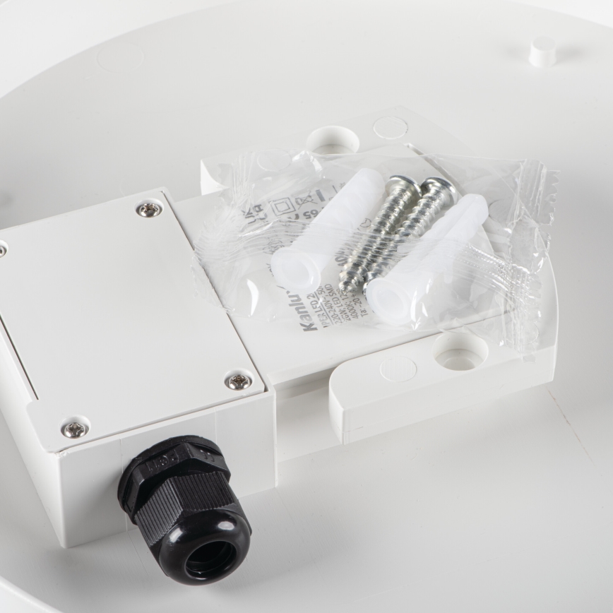 LED Technické stropní svítidlo se senzorem pohybu IPER LED/26W/230V IK10 IP65 kulatý bílá