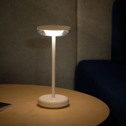 Kanlux 37310 - LED Stmívatelná nabíjecí lampa FLUXY LED/1,7W/1800 mAh IP44 bílá