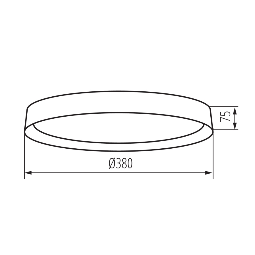 LED Stropní svítidlo SOLN LED/17,5W/230V pr. 38 cm bílá/zlatá