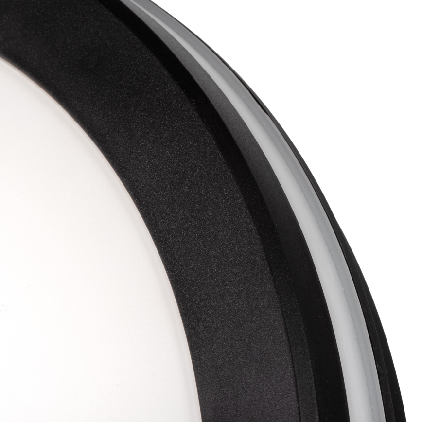 LED Venkovní stropní svítidlo BENO E LED/12W/230V 3000/4000/6500K pr. 20 cm IP65 černá