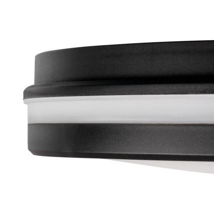 LED Venkovní stropní svítidlo BENO E LED/12W/230V 3000/4000/6500K pr. 20 cm IP65 černá