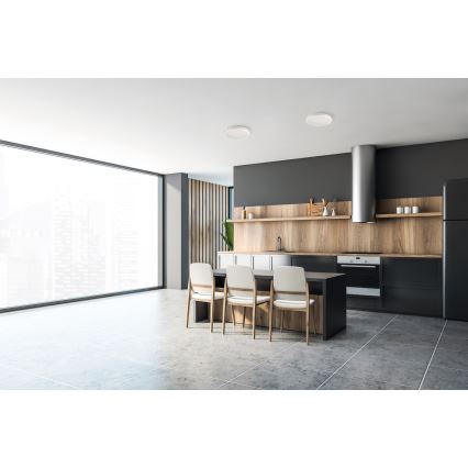 LED Venkovní stropní svítidlo BENO E LED/20W/230V 3000/4000/6500K pr. 20 cm IP65 bílá