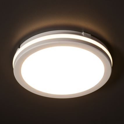 LED Venkovní stropní svítidlo BENO E LED/20W/230V 3000/4000/6500K pr. 20 cm IP65 bílá